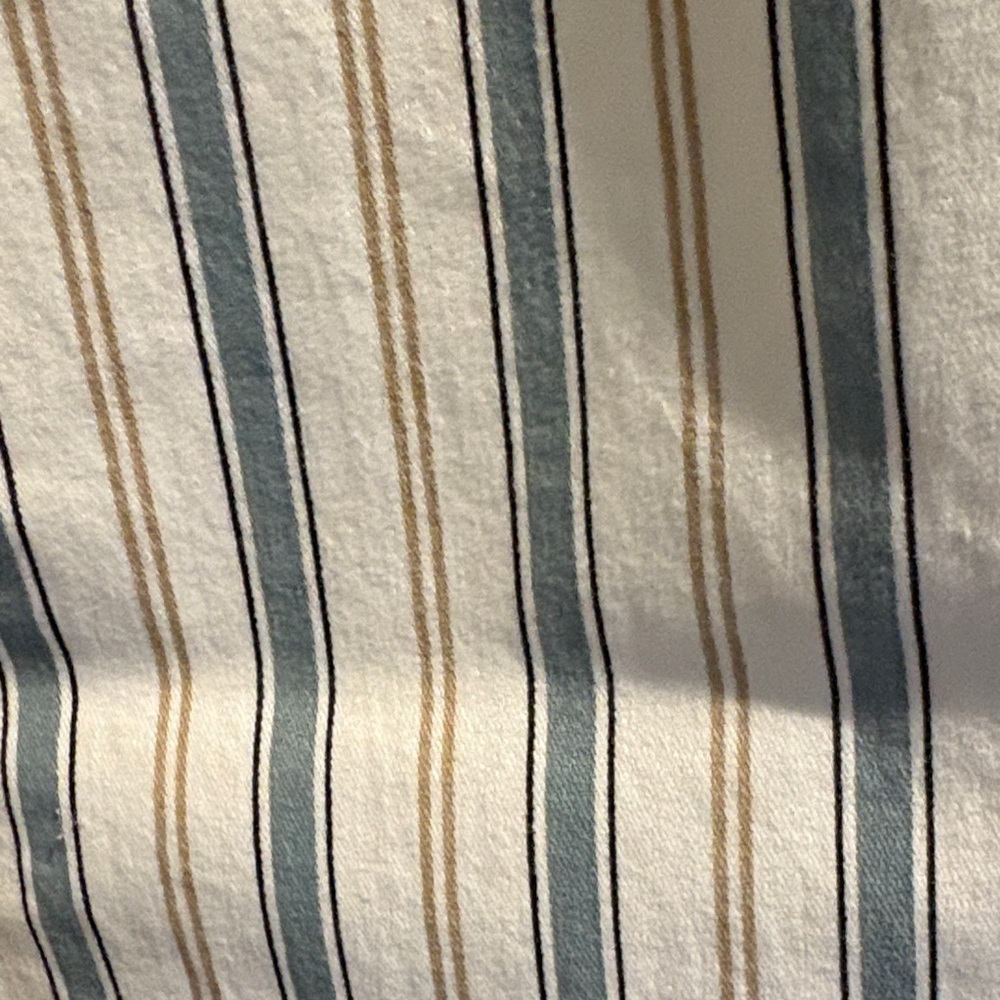 LOFT Striped Ankle Pants in Blue and Cream - Picture 3 of 5